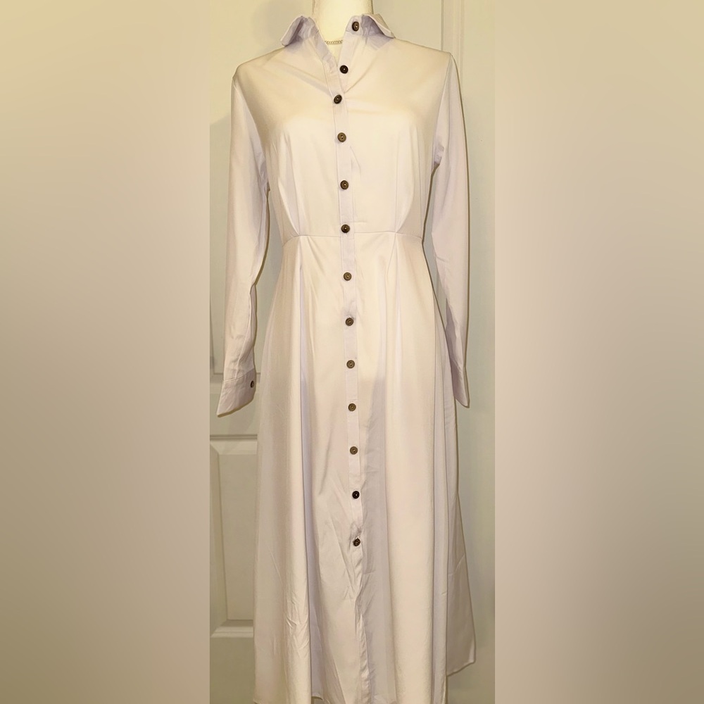 Long sleeve collar dress